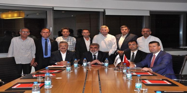 NECİP NASIR, MUHTARLARI BAKAN YILDIZ İLE BULUŞTURDU
