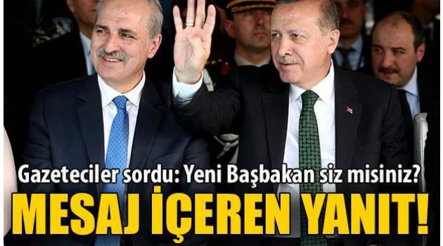 Numan Kurtulmuş, ''Yeni Başbakan Siz misiniz?'' Sorusuna Bakın Ne Dedi