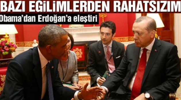 Obama’dan Erdoğan’a basın özgürlüğü eleştirisi