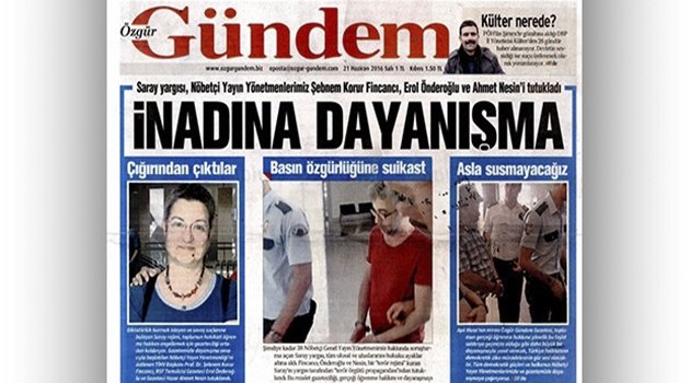 Özgür Gündem "Geçici Olarak" Kapatıldı
