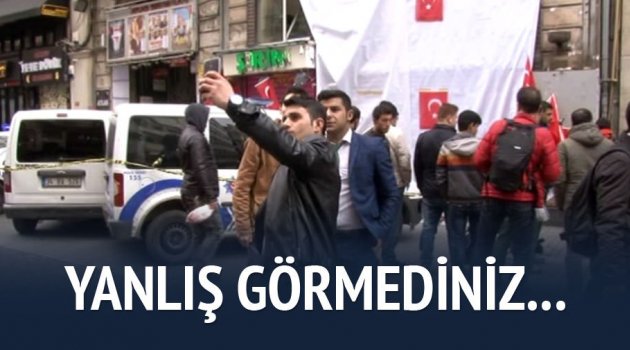 Patlama bölgesinde özçekim derdinde