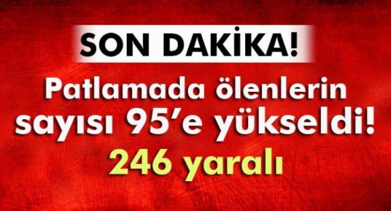 PATLAMADA ÖLÜ SAYISI 95'E YÜKSELDİ!