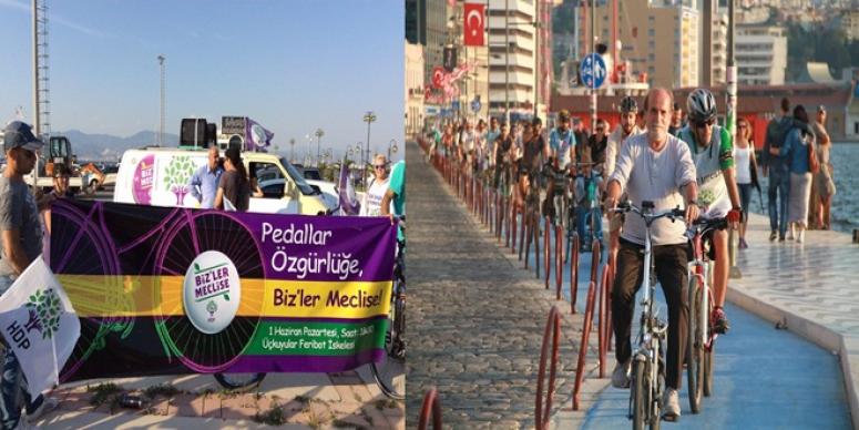 İZMİR’DE PEDALLAR BÜYÜK İNSANLIK İÇİN ÇEVRİLDİ