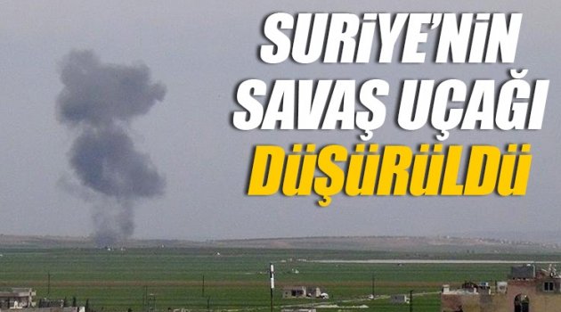 Rejime ait savaş uçağı düşürüldü
