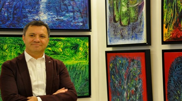 Ressam Akın Ekici'nin ‘Yansıma’sı İzmir'i Büyüledi
