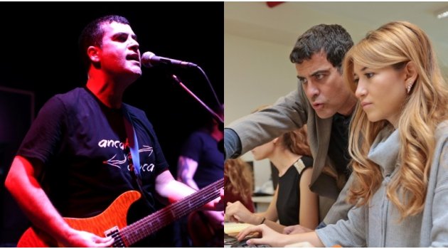 Rockçı Profesör, gündüz derste gece sahnede