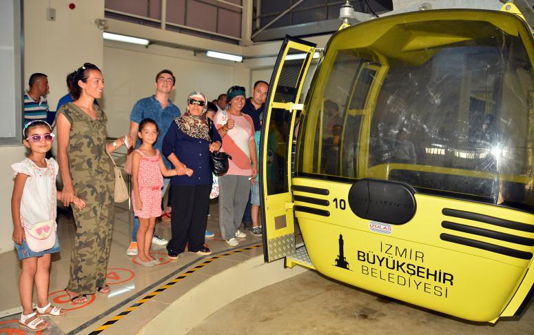İZMİR’DE TELEFERİK COŞKUSU