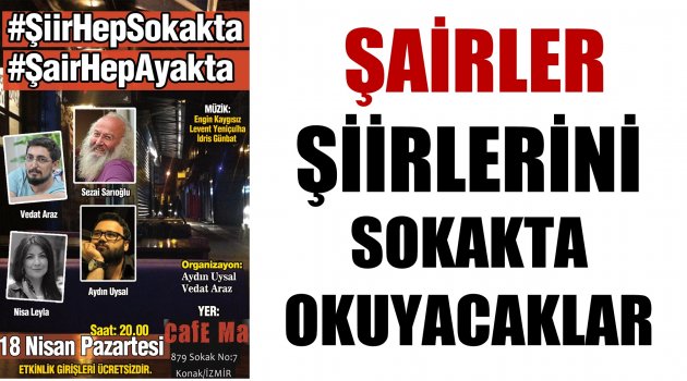 Şairler şiirlerini sokakta okuyacak