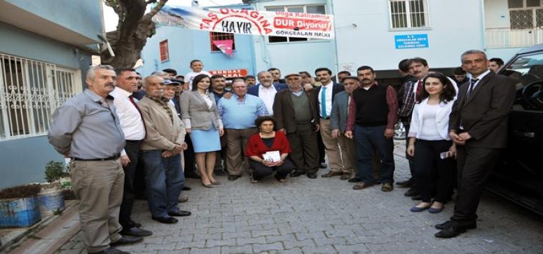 MHP’Lİ VURAL VE SENEM KILIÇ’TAN  ‘TAŞOCAĞINA HAYIR’ DESTEĞİ