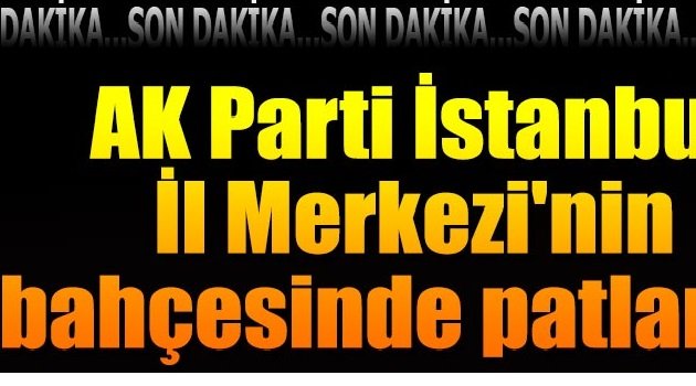 SON DAKİKA...İSTANBUL'DA PATLAMA