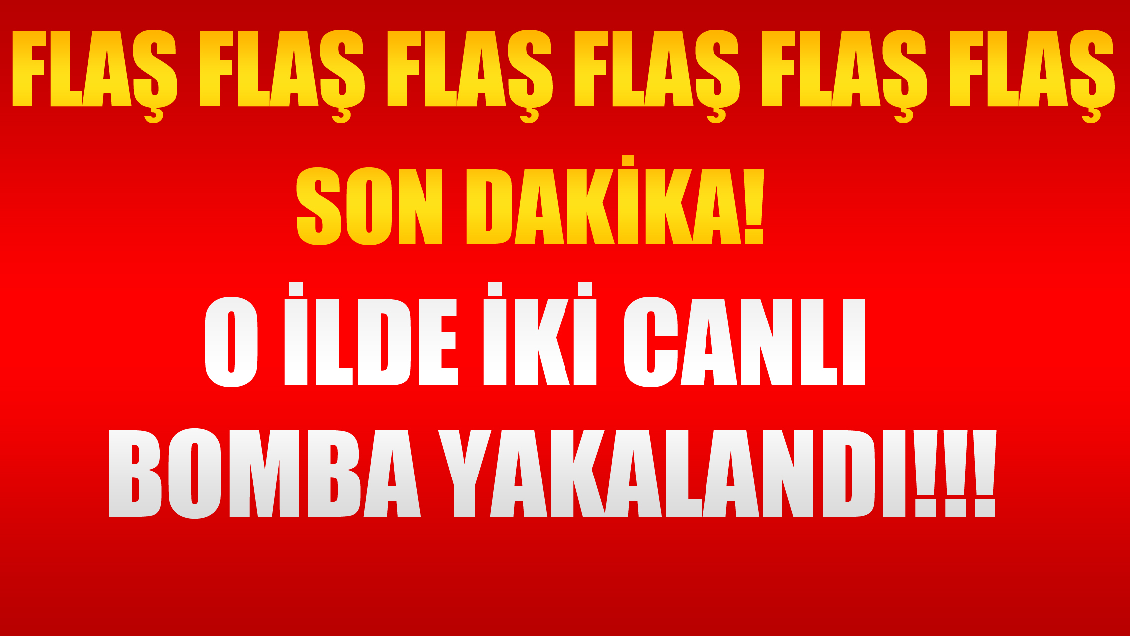Son Dakika O İlde İki Canlı Bomba Yakalandı