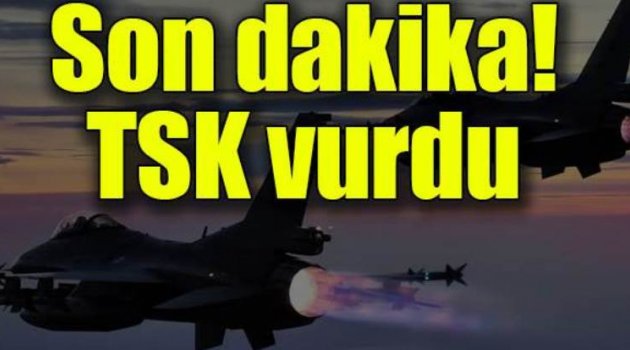 Son dakika! TSK, Kuzey Irak'ı vurdu