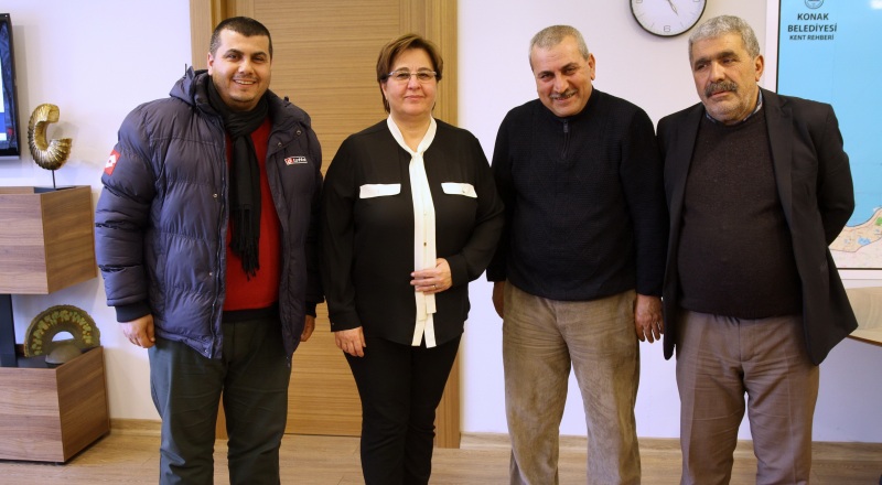 ŞAMPİYONLARDAN BAŞKAN PEKDAŞ'A TEŞEKKÜR ZİYARETİ
