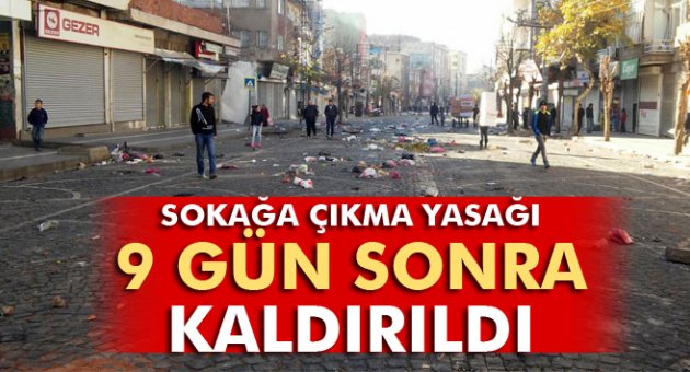 SUR'DAKİ SOKAĞA ÇIKMA YASAĞI 9 GÜN SONRA KALDIRILDI!