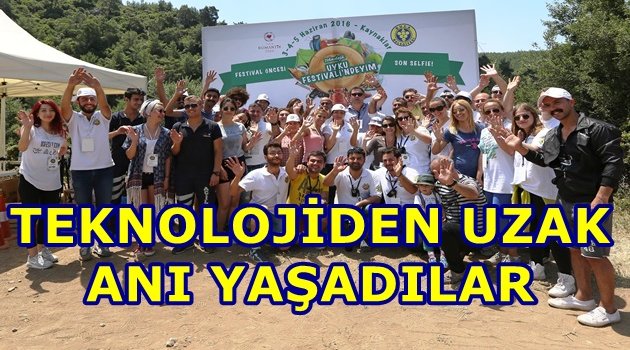 TEKNOLOJİDEN UZAK ANI YAŞADILAR
