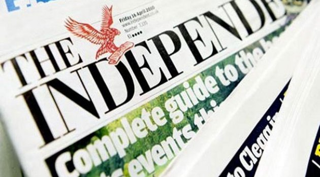 The Independent son kez basıldı