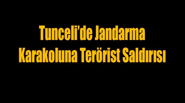Tunceli'de Jandarma Karakoluna Saldırı