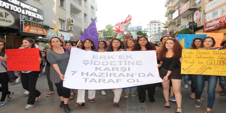 “ERKEK ŞİDDETİNE KARŞI TARAF OLUN”