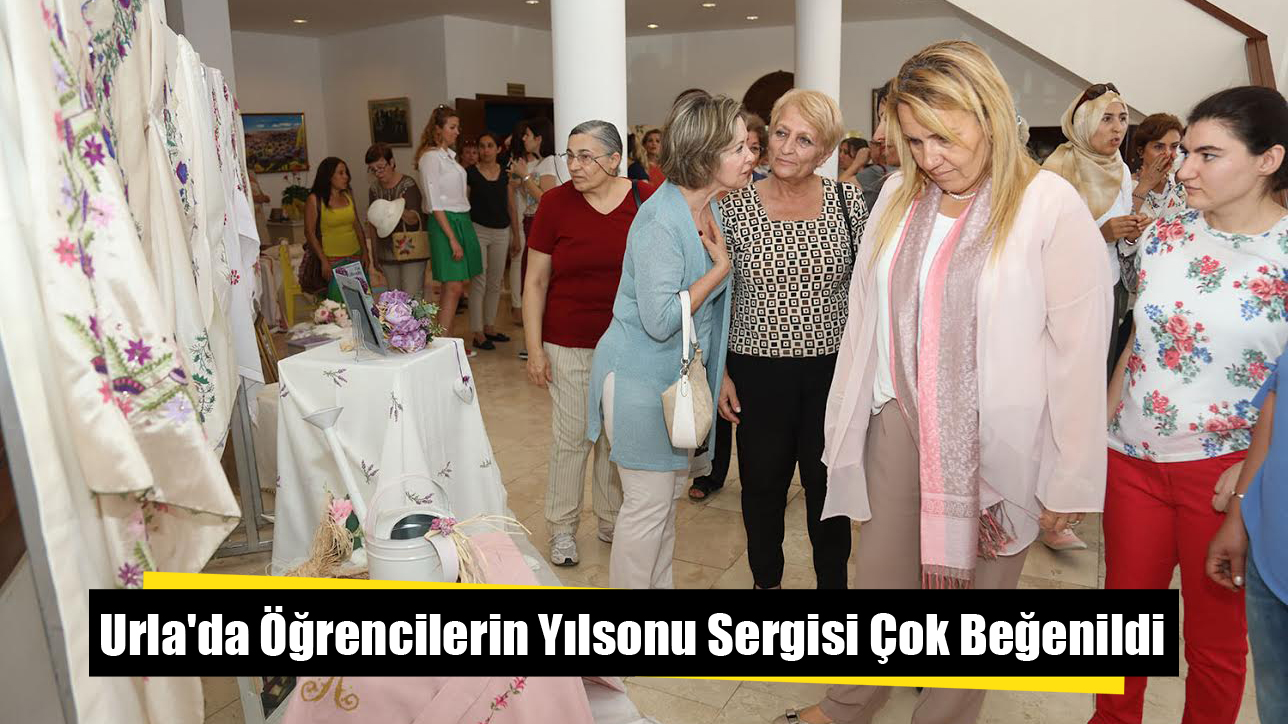 Urla'da Öğrencilerin Yılsonu Sergisi Çok Beğenildi