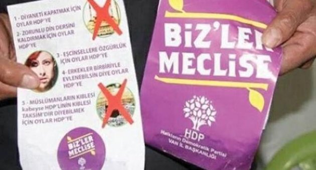 VAN'DA HDP ADINA SAHTE EL İLANLARI DAĞITTILAR!
