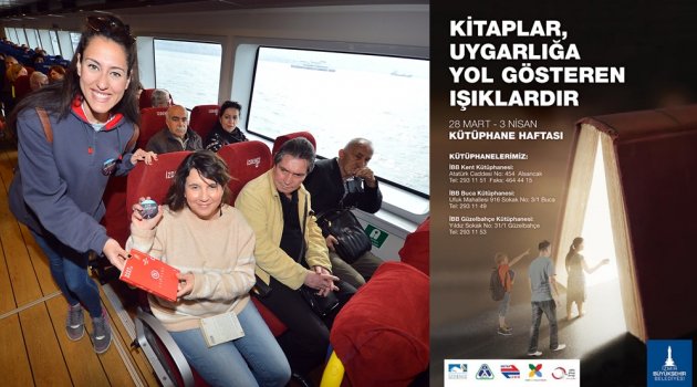 Vapurdaki 'kitap kurtlarına' Büyükşehir sürprizi