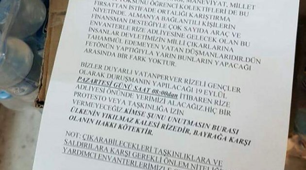 'Vatansever Rizeliler' Cerattepe'yi Savunanları Tehdit Etti