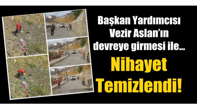 Vezir Aslan devreye girdi; temizlendi