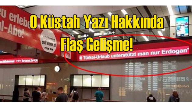 Viyana'daki O Küstah Yazı Kaldırtıldı