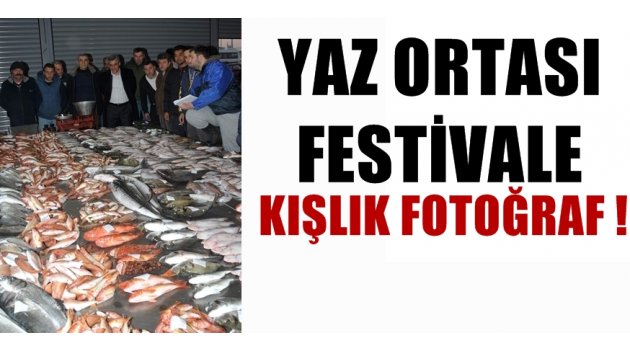 Yaz ortası festivale kışlık fotoğraf !