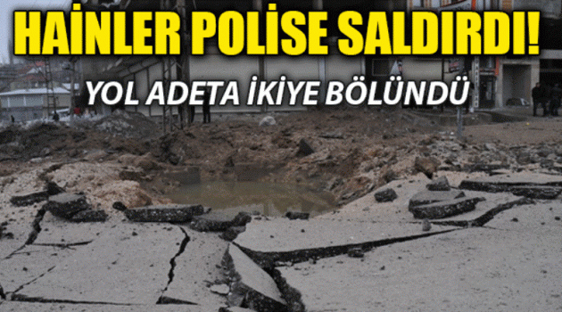 Yüksekova'da zırhlı polis aracına bombalı saldırı
