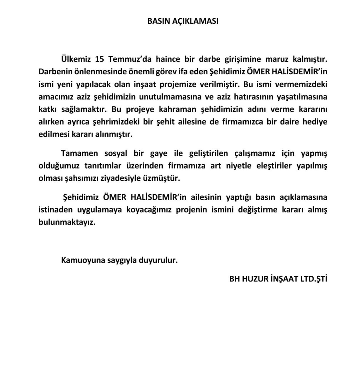 Şehit Halisdemir'e ve Ailesine Saygısızlık