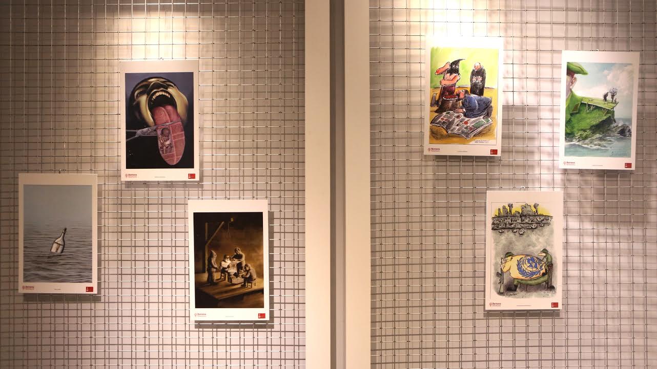 Karikatürle İnsan Hakları Sergisi Bornova’da
