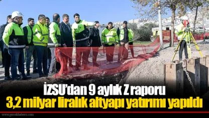 3,2 milyar liralık altyapı yatırımı yapıldı