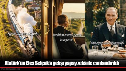 Atatürk’ün Efes Selçuk’a gelişi yapay zekâ ile canlandırıldı