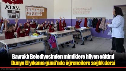 Bayraklı Belediyesinden mimiklere hijyen eğitimi