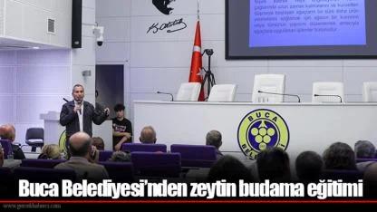 Buca Belediyesi’nden zeytin budama eğitimi