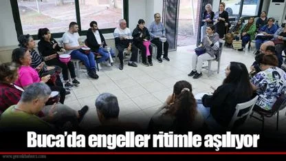 Buca’da engeller ritimle aşılıyor