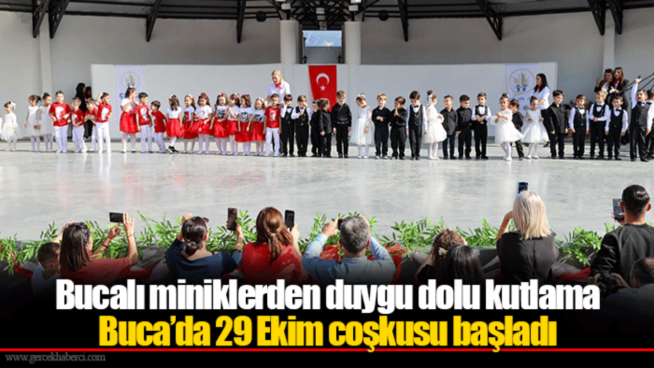 Bucalı miniklerden duygu dolu kutlama