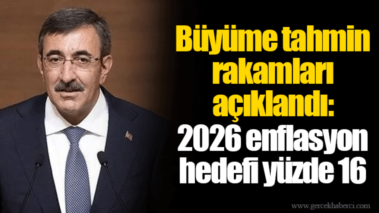 Büyüme tahmin rakamları açıklandı: 2026 enflasyon hedefi yüzde 16