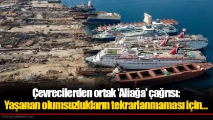 Çevrecilerden ortak 'Aliağa' çağrısı: Yaşanan olumsuzlukların tekrarlanmaması için…