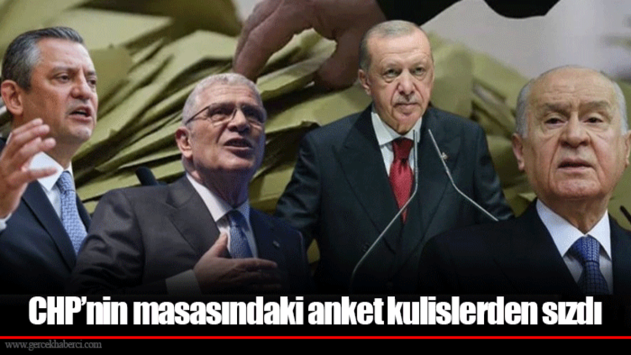 CHP’nin masasındaki anket kulislerden sızdı