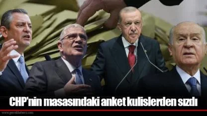 CHP’nin masasındaki anket kulislerden sızdı