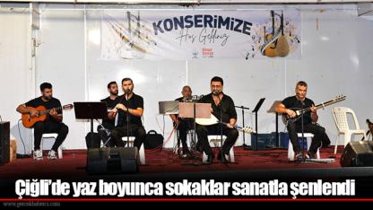 Çiğli’de yaz boyunca sokaklar sanatla şenlendi