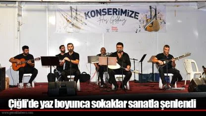 Çiğli’de yaz boyunca sokaklar sanatla şenlendi
