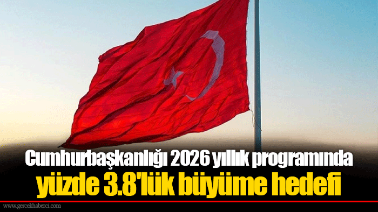 Cumhurbaşkanlığı 2026 yıllık programında yüzde 3.8&#039;lük büyüme hedefi