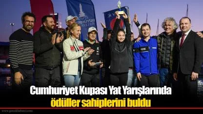 Cumhuriyet Kupası Yat Yarışlarında ödüller sahiplerini buldu
