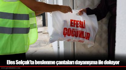 Efes Selçuk’ta beslenme çantaları dayanışma ile doluyor