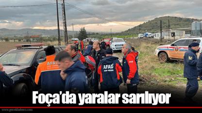 Foça’da yaralar sarılıyor