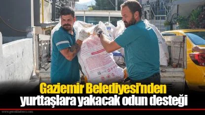 Gaziemir Belediyesi’nden yurttaşlara yakacak odun desteği
