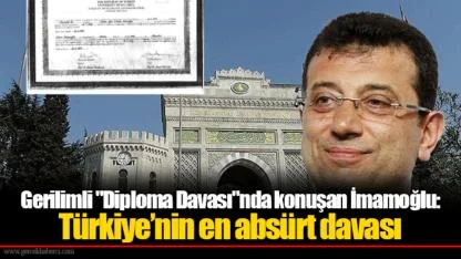 Gerilimli "Diploma Davası"nda konuşan İmamoğlu: Türkiye’nin en absürt davası